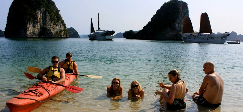 Swimming In Halong